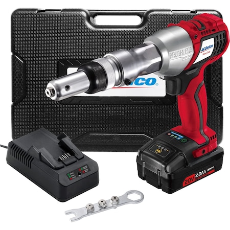 Acdelco P20 series Li-ion 20V BRUSHLESS Rivet Tool w/ ETC (1 Battery) ARV20104B-M